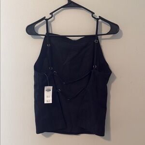 Abercrombie & Fitch Linen Open Back Tank